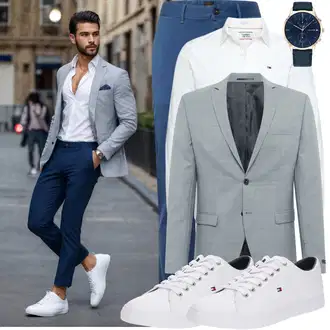 Business Outfits mit Weiß/Creme Bluse Große Größe/Business Hemd/Musselin Hemd/Casual Hemd/Hemdbluse/Bügelfreies Hemd/Businesshemd Tommy Jeans "Business Outfit"