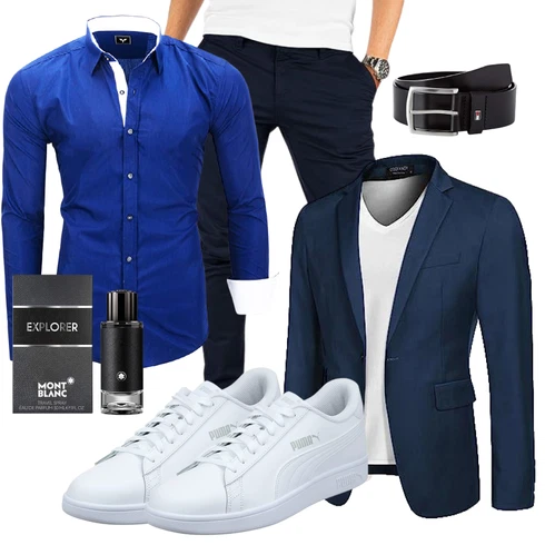 Blau Hose Kayhan kombinieren