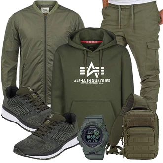 Outfit mit Blau/Grün Unkategorisiert Brandit "Casual Outfit"