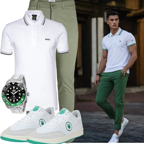 Rot/Weiß/Braun/Dunkelblau/Creme Bluse Große Größe/T-Shirt Poloshirt/Shirt & Top Große Größe Boss kombinieren