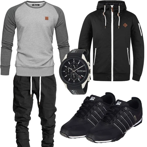 Grau Hose REPUBLIX kombinieren