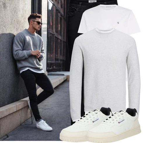 Weiß/Creme/Rot Bluse Große Größe/Kurzarm T-Shirt/Funktions T-Shirt/Ausgefallenes T-shirt/Laufschuhe für Männer/Shirt/Casual T-Shirt/Sport-T-Shirt/Shirt & Top Große Größe Calvin Klein Jeans kombinieren