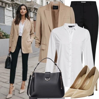 Long blazer outfits "Cool obleka s hozenanzug videzom"