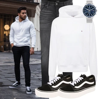 Elegant Outfit mit Dunkelgrau/Grau/Hellgrau Lederjacke/Slim Fit Jeans/Low Rise Jean/Leder Schuhe/Winterjacke/Low Waist Jean/Thermojeans/Herren Lederjacke/Damen 7/8-Länge Jeans Jack & Jones "Cool Outfit"Look: Uni, Lack, Old Money, Elegant, Schlichte, Coole, Smart Casual, Moderne, Premium, Schön