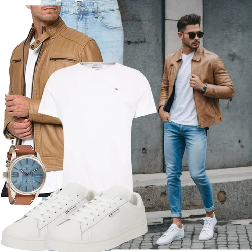 Hellblau Hose Große Größe/Slim Fit Jeans/Girlfriend Jeans/Tapered-Jeans/Straight Leg Jean/Boyfriend Jean/Regular-Fit Jeans/Herren Lederjacke/Leder Schuhe/Knöchelstiefel/Low Rise Jean/Lederjacke/Schlupfjeans/Sportschuhe Only & Sons kombinieren mit Beige/Weiß/Creme Schuh Schmaler Sneaker/Sneaker Low/Leder Sneaker/Sneaker Mit Seitlichem Reißverschluss Tommy Jeans