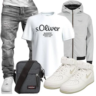 Frühlings Outfits Casual mit Grau Unkategorisiert S.Oliver "Cool Outfit"Look: Casual