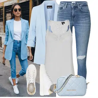 Outfit s Krémová/Bílá/Hnědá/Béžová Teniska Letní Tenisky/Úzká Teniska/Kožené Tenisky/Teniska teddy/Nízká Teniska/Teniska na platformě BOGNER "Skvělý pro volný čas"