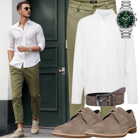 Weiß/Creme Casual Hemd/Business Hemd/Musselin Hemd/Bügelfreies Hemd/Hemdbluse/Businesshemd Hollister kombinieren mit Grau/Braun/Khaki/Dunkelbraun LederGürtel/Gürtel Mit Tasche/Casual Gürtel/Klassische Gürtel/Breiter Gürtel/FrauenGürtel Ohne Schnalle Tommy Hilfiger