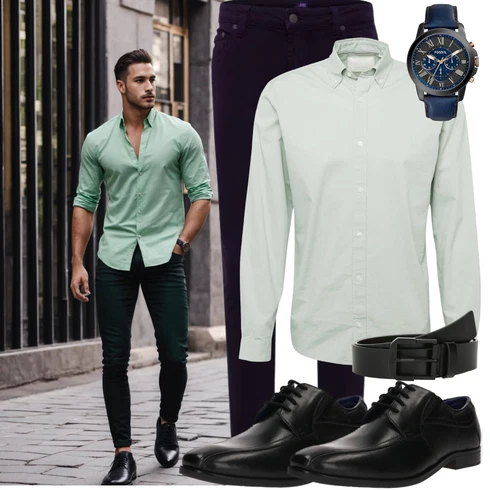 Elegant Lila/Dunkelblau Slim Fit Jeans/Leder Schuhe/Thermojeans/Lederjacke/Herren Lederjacke/Sweatjeans/Winterjacke/Push up Jeans/Low Rise Jean/Schlupfjeans/Slim Hose/Skinny Hose/Jeggings/StretchHose/Twill Hose denim project kombinierenLook: Uni, Lack, Coole, Outdoor, Smart Casual, Schön, Premium, Classic, Elegant