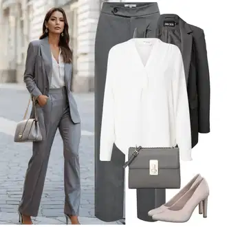 Elegantní outfity Večeře s Bílá/Krémová Blůza s knoflíčkem/Halenka s Dlouhým Rukávem/Halenka se Stojatým Límcem/Slip-on Halenka/Oversize Halenka SELECTED FEMME "Elegantní jarní outfity"Look: Bar, Biřmování, Svátost oltářní, Večeře, Galavečer, Křest, Den na pláži, Koncert, Škola, 40. narozeniny