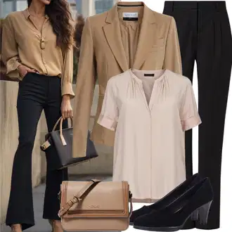 Shirt outfits mit Bež/Roza/Bela Torba za čez ramo/Torbica za okrog pasu/Torbica za čez ramo/Torba za čez ramo/Billfold/Mini torbica/Torbica za mobilni telefon/Satchel torba/Prozorna torba Steve Madden "Eleganten Poslovni Videz"