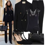 Outfits opera Črna Volneni Blejzerji za dame image