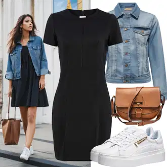 Denim outfits Široke hlačnice mit Zelena/Modra/Krem/Rjava/Svetlo modra/Temno modra/Pastelne barve/Bela Kratka Denim Jakna/Denim Jakna levi's "Elegantna sproščena obleka iz 90. let"