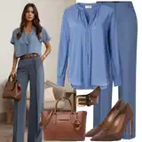 Modré outfity pro svatební hosty image