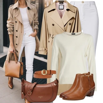 Style Outfits 80. leta mit Bež/Rjava/Khaki Pas z Žepom/Sproščeni pas/Ženski Pas brez Zaponke/Širok pas/Klasični pasovi medicine "Elegantni Minimalistični Slog"Look: Safari, Klasična, Italijanska, Modernen, Eleganten, Unisex, Boho, Premij, Prevelik, Brez šivov, 80. leta, Retro