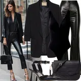 Kožené kalhoty na motorku outfity image