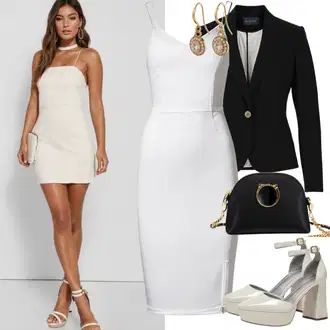 New years eve outfits with dress "Elegantni zabavni videz"