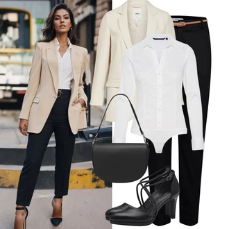 třpytem Vysoké Podpatky Outfit s Černá/Bílá Tamaris "Klasický jarní outfit" třpytem Vysoké Podpatky Outfit s Černá/Bílá Tamaris "Klasický jarní outfit"