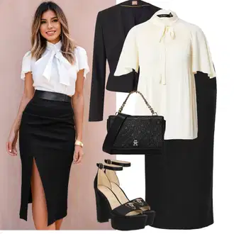 Visoke Pete Outfit sa Crna/Bež/Bijela sandala s platformom/Sandala s petom/Sandala na Petu/Elegantna Cipela/Veganska cipela/Sandalice s blok petom Guess "Outfit za party"