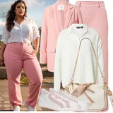 Světle Zelené Jersejové Blůzy Outfity image