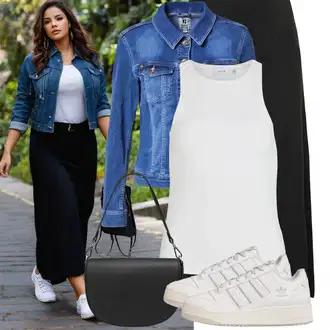 Outfit s Černá/Šedá/Tmavě šedá/Bílá Taška Přes Rameno/Brašna/Sportovní Taška Přes Rameno/Taška Marc O'Polo "Jarní outfit"