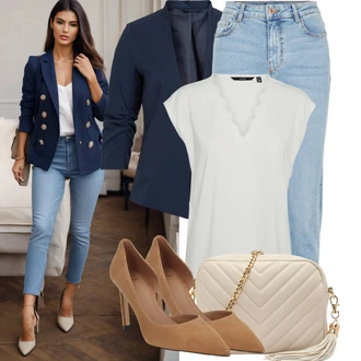 Stil Outfit sa Smeđa/Bež Pumpica S Visokim Prednjim Dijelom/Vintage Pumpa/Salonka Na Visoku Petu/Udobna pumpa/Salonka & Visoki Pet/Cipela Peep Toe Boss "Za večer"Look: Stil, Boja, Elegantan, Prekrasan, cool, Chic, Šik, Burleska, Francuske, Old Money, Talijanski