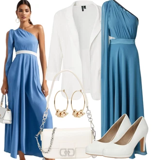 Outfit s Bílá/Krémová Lodička na Vysokém Podpatku/Vintage Lodička/Lodička na Platformě/Lodička s vysokým nártem/Lodička na Podpatku/Pohodlná lodička/Business Bota/Elegantní Bota About You "Na večer"