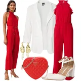 Červené overaly Outfity image