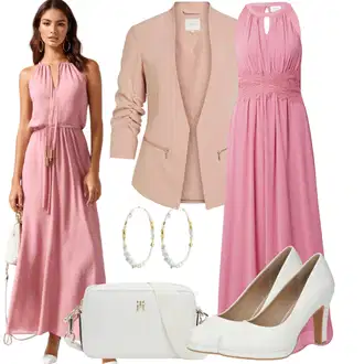 Outfit s Bílá/Krémová Lodička na Vysokém Podpatku/Vintage Lodička/Lodička na Platformě/Lodička s vysokým nártem/Lodička na Podpatku/Pohodlná lodička/Business Bota/Elegantní Bota About You "Na večer"