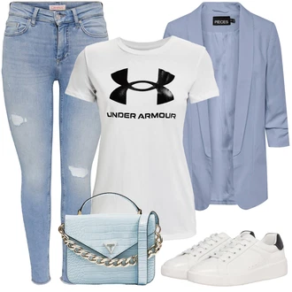 Outfit s Červená Under Armour "Hezký outfit pro volný čas"