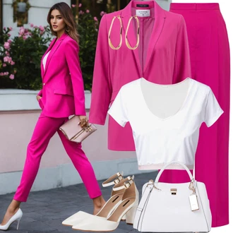 Outfity pro zábavu Business s Růžová Boyfriend Sako/Kožená bunda/Blejzrové Bund/Kožená bunda pro muže/Dlouhý Sako/Elegantní Sako/Kožená Pánská Bund/Oversize Sako Drykorn "Host na soudním obleku"Look: Business, Mom, Kancelář, Preppy, Chytrý příležitostný, Univerzitní, Elegantní, Klasické