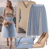 Outfity pro operu s sukněmi pro svatební hosty image