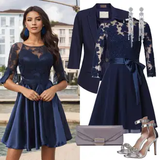 Outfit sa TamnoPlava/SvjetloPlava/Plava Odijelo Dvoredni Sako/Boyfriend Sako/Kožna jakna za muškarce/Dugi Sako/Casual Sako Trendyol "Jesenji Večernji Stil"