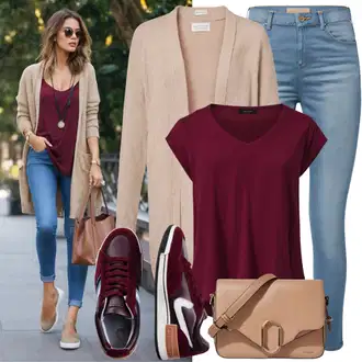 Outfity pro volný čas s Hnědá/Tmavě červená/Červená/Vínová Teniska na platformě/Plátěná teniska/Zimní tenisky/Kožené tenisky Converse "Klasický ležérní vzhled"