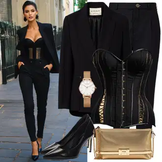 Outfity na Nový rok "Korzet Sexy Vzhled"