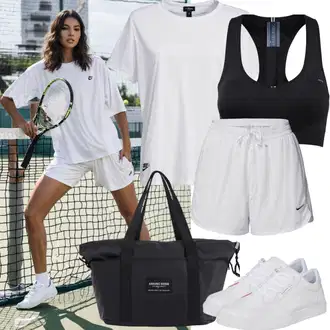 outfit mit Črna Nedrček brez spodnjic/Visoka podpora/Top za oblikovanje & Obleka/Modrček minimizer/Ženski športni korzetni modrček/Spodnje perilo z nedrčkom ROUGH RADICAL "Kratka športna oblačila"