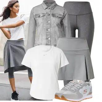 Zima Outfit sa Siva/SvjetloSiva/TamnoSiva Hlače Sportska Tajica/Biciklistička Hlača/Sportske Hlače/Tajice za Jogu/Tople Tajice/Funkcionalne Hlače/Tajice visokog Struka/Tajice za Teretanu/Hlača za Trčanje/Termo Hlača/Treggings/Pletena Tajica/Podstavljena Tajica Under Armour "Moderní outfit pro volný čas"