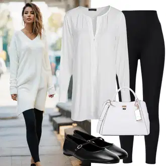 Kombinacije za zabavu Western sa Bijela/Crna/Ljubičasta Muška torba/Torbica/Torba Za Preko Ramena/Torba za rame/Mala Torbica Vuch "Lagani outfit s haljinom i Capri tajicama"Look: Vampirski, Elegantan, Western, Šik, Premium, Mokri izgled, Boja, čudný, Glamurozno, Lav, Djevica, Ured, Cowgirl