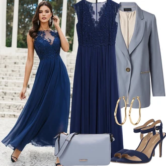 Casual registry office bride outfits "Luksuzen Večerni Videz"