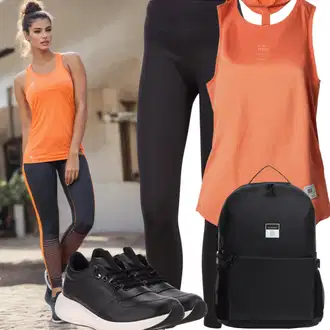 Jogger outfits mit Oranžna/Črna/Rdeča Potovalna torba s kolesom/Športni nahrbtnik/Torba za telovadnico grit, Bela/Oranžna/Črna Debele Superge luvishoes, Zelena/Mešane barve/Temno zelena/Črna Športna Pajkica/Hlača za Tek/Športne hlače/Gym Pajkice/Treggings Adidas Performance "Moto zabava Športna oprava"