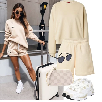 Outfit s Černá/Šedá Sluneční Brýle/Brýle le specs "Sportovní outfity"