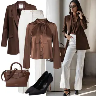 Old Money Style Preppy s Černá/Tmavě modrá/Tmavě hnědá Halenka s Potiskem/Dlouhá Halenka/Vzorovaná Halenka/Halenka se Stojatým Límcem/Blůza s nášivkou na lokti/Businessová Halenka/Blůza s knoflíčkem/Halenka s Dlouhým Rukávem/Tunikové Tričko GAP "Outfit pro staré peníze na párty"Look: Styl, Klasické, Kancelář, Preppy, Rap, Skater, Unisex, Pracovní oděvy