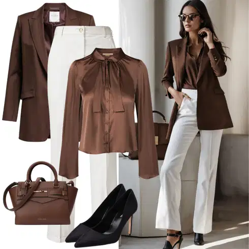 Kombinace Bílá Kalhoty Bootcut/Rozšířená Kalhoty/Dlouhá Kalhoty/Kalhoty se Štěrbinou/Široká Kalhoty/Zvonová Kalhoty/Tradiční Kalhoty/Mušelínové kalhoty/3/4 Kalhoty/Marlene Kalhoty Pull&Bear kombinovat s Černá/Tmavě modrá/Tmavě hnědá Halenka s Potiskem/Dlouhá Halenka/Vzorovaná Halenka/Halenka se Stojatým Límcem/Blůza s nášivkou na lokti/Businessová Halenka/Blůza s knoflíčkem/Halenka s Dlouhým Rukávem/Tunikové Tričko GAP