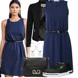 Černá klasická saka se stojáčkem outfity image