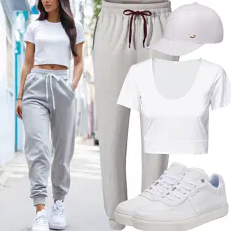 Dlouhé Outfit s Bílá Nazouvací Teniska Tommy Hilfiger "Party Sportovní outfit"