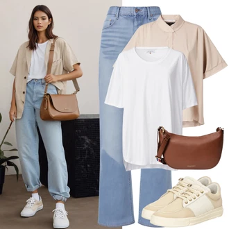 Estetické outfity Romantický s Růžová Košilová Blůza/Business košile influencer "Pastelové barvy ve stylu 90. let"Look: Klasické, Styl, Cool, Elegantní, Romantický, S průsvitem