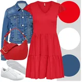 Outfity s volánovými šaty image