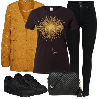 Air Max 90 Outfit sa Crna/Svjetloplava/Siva/Plava cam cipela/gimnastička papuča/Tenisica za fitness/cipela za trčanje Nike Sportswear "Lagana odjeća"