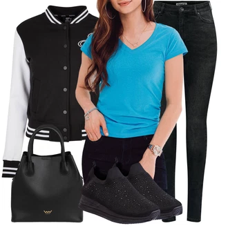 outfit mit Majica Vrh/Pletena majica/Lepa Majica/Casual Majica/Priložnostni Vrh/Moški tekaški copati/Klasična Dolžina edoti "Pomladanski Outfit"