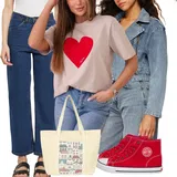 Urban Classics Široke Kavbojke outfiti za dame image